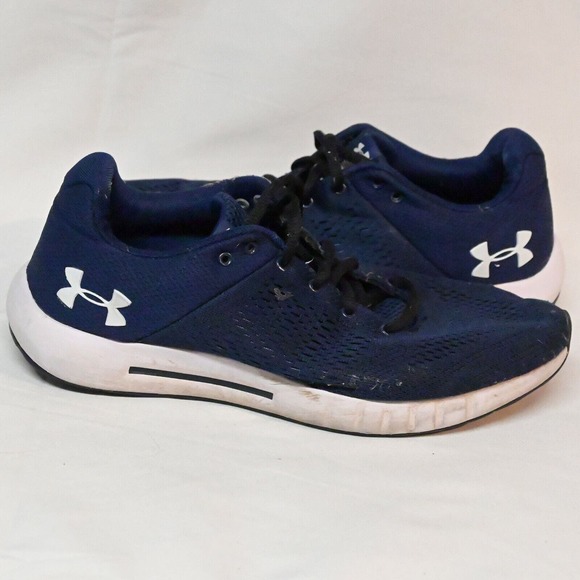 Under Armour Mens Micro G Pursuit 3000011-402 Blue Running Shoes Lace Up Size 8‎ - Picture 1 of 12